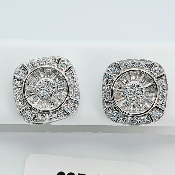 925 Sterling Silver Cubic Zirconia Earrings, U19254796 - Picture 5 of 10